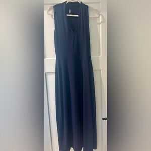 Deborah Viereck Vendome Navy Blue Midi Dress